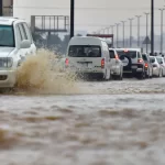 Heavy rain flooded streets in Makkah