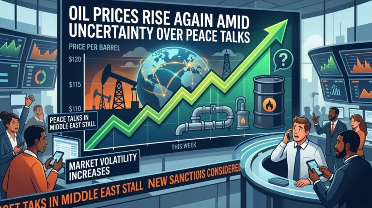 Oil Prices Rise Again Amid Uncertainty Over Peace Talks