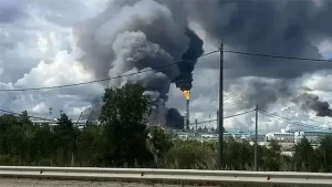 Fire at Amur Gas Chemical Complex in Russia