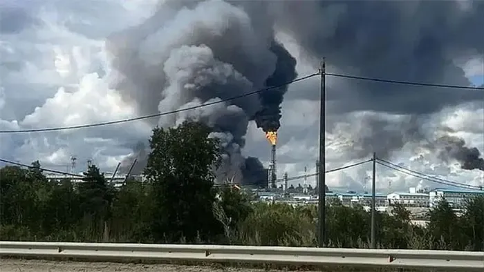 Fire at Amur Gas Chemical Complex in Russia