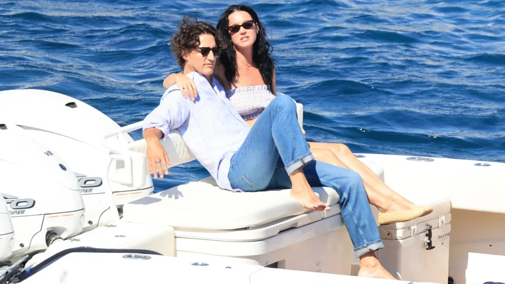 Trudeau and Katy Perry on a boat trip in Greece