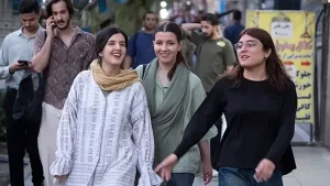 Young Iranian women on the streets without hijabs