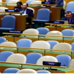 Netanyahu humiliated by dramatic protest from representatives of 77 countries.