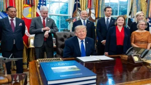 Trump announces construction of the largest steel plant.