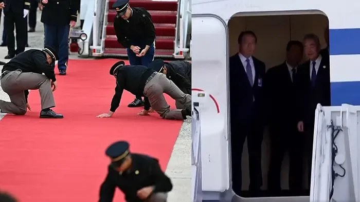 US troops clear red carpet for Xi