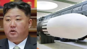 North Korea displays missile capable of striking the United States.