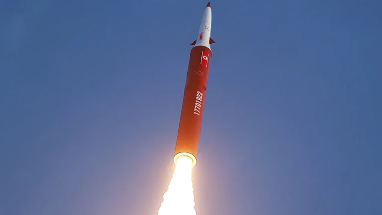 North Korea tests AI missile.